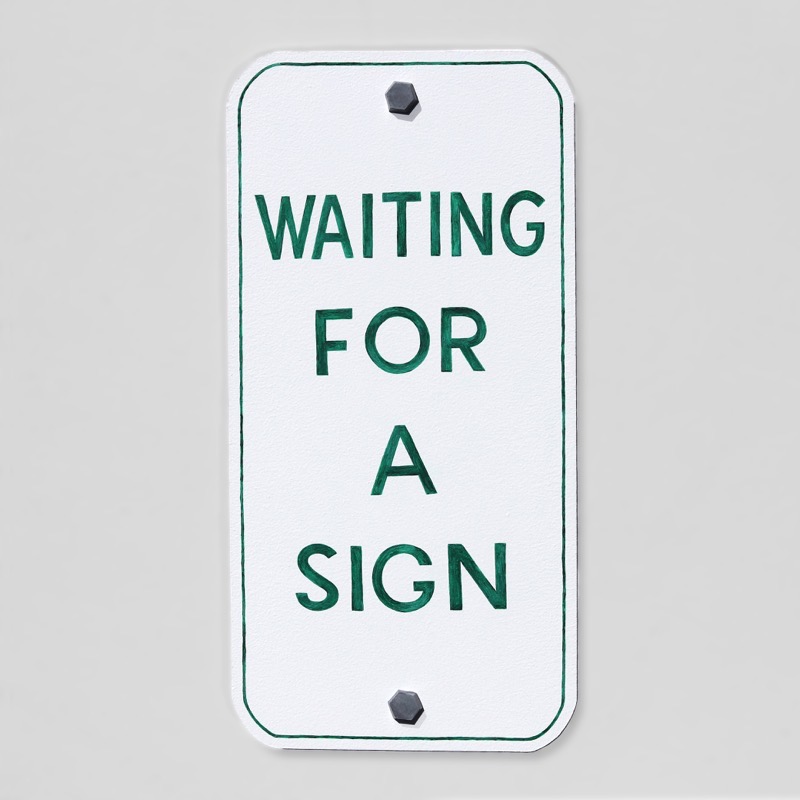 Waiting For A Sign (Green) by Kenny Pittock 