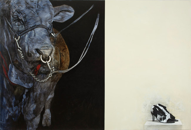 Bovine Dreaming (triptych) by Angus McDonald at Olsen Gallery