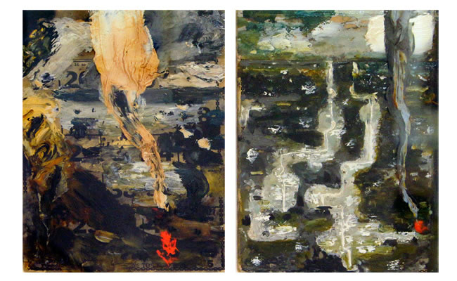 Seapoint Series #V & Harrington Road Series #24 by John Walker at Olsen Gallery