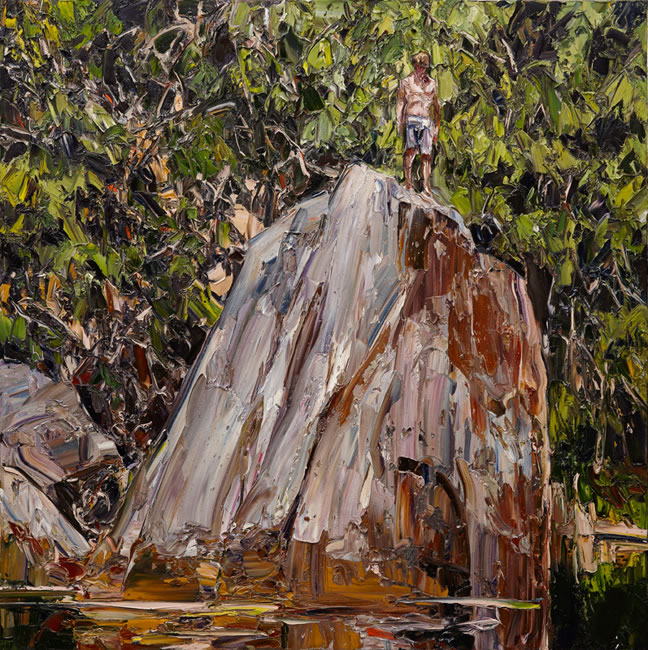 Lagoon (canoe) by Nicholas Harding at Olsen Gallery