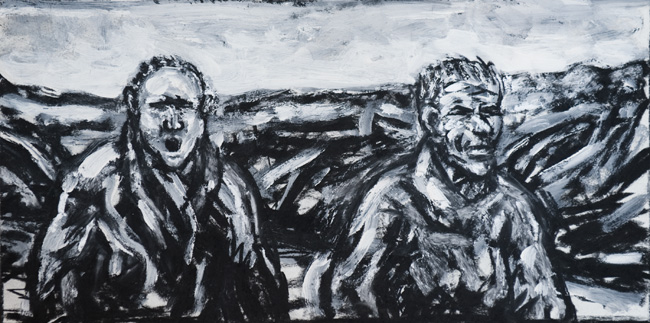Drawing 2000 (two men in a landscape) Booth