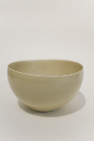 Two bowls, yellow by Gwyn Hanssen Pigott at Olsen Gallery