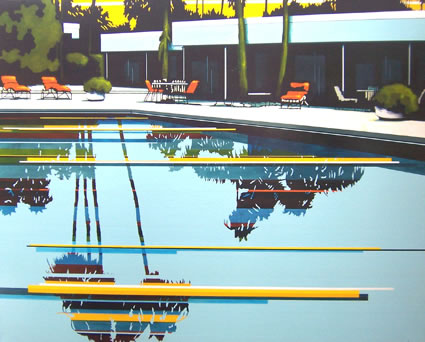 Blue Pool, Yellow Reflection Davies