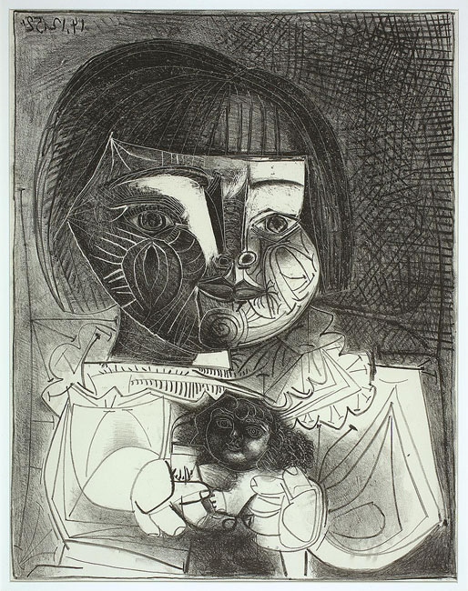 Paloma et sa poupee (Palmoma and her doll) Picasso