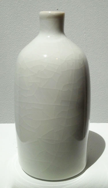 Shigaraki bottle by Gwyn Hanssen Pigott at Olsen Gallery