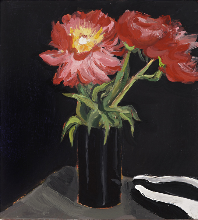 Still life with tulips II by Robert Malherbe at Olsen Gallery