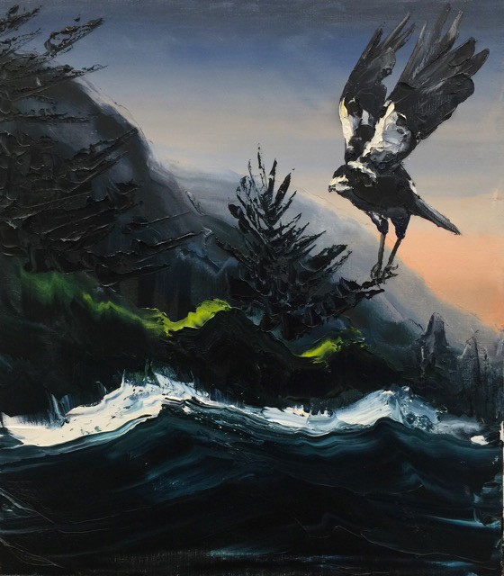 Magpie, Wombarra by Paul Ryan at Olsen Gallery