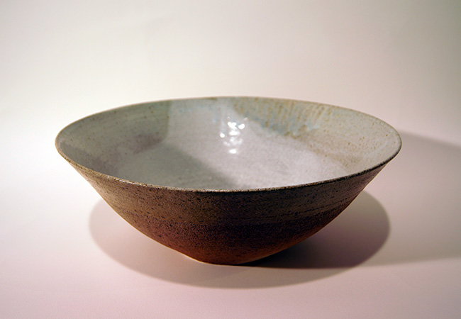 Large bowl, white interior Pigott