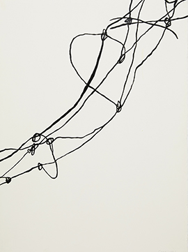 Fencing Drawing #3 by Camie Lyons at Olsen Gallery