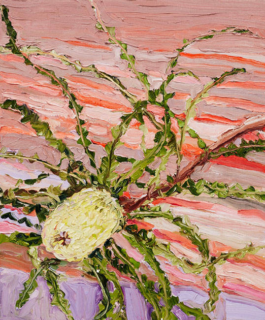 Flannel flowers by Laura Jones at Olsen Gallery