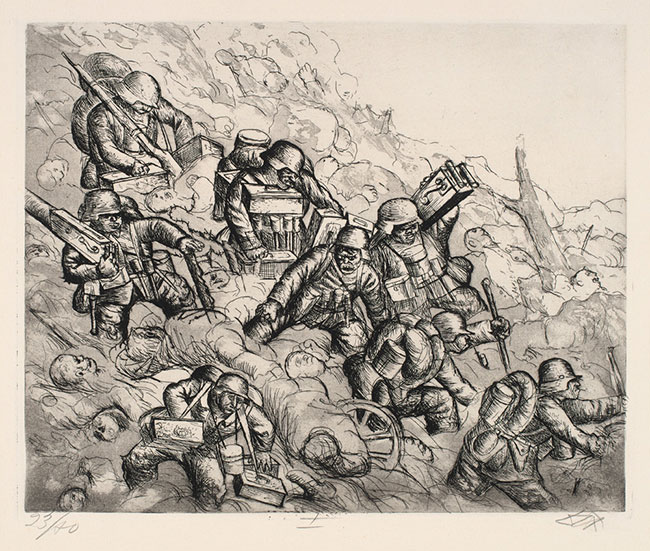Gastote, Templeux-La-Fosse, August 1916 (Gas Victims) by Otto Dix at Olsen Gallery