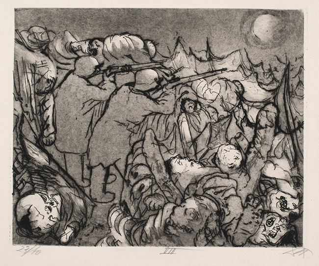 Bei Langemark, February 1918 (Near Langemark, February 1918) by Otto Dix at Olsen Gallery