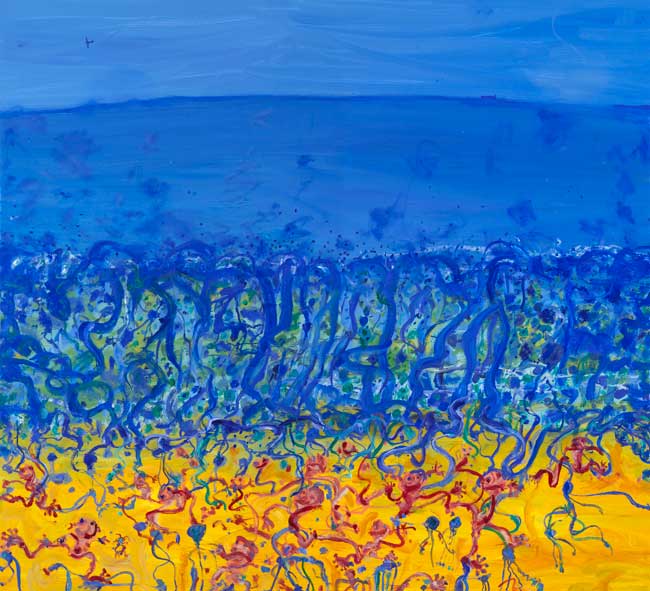 Tropical Lilypond Morning, 2020 by John Olsen at Olsen Gallery