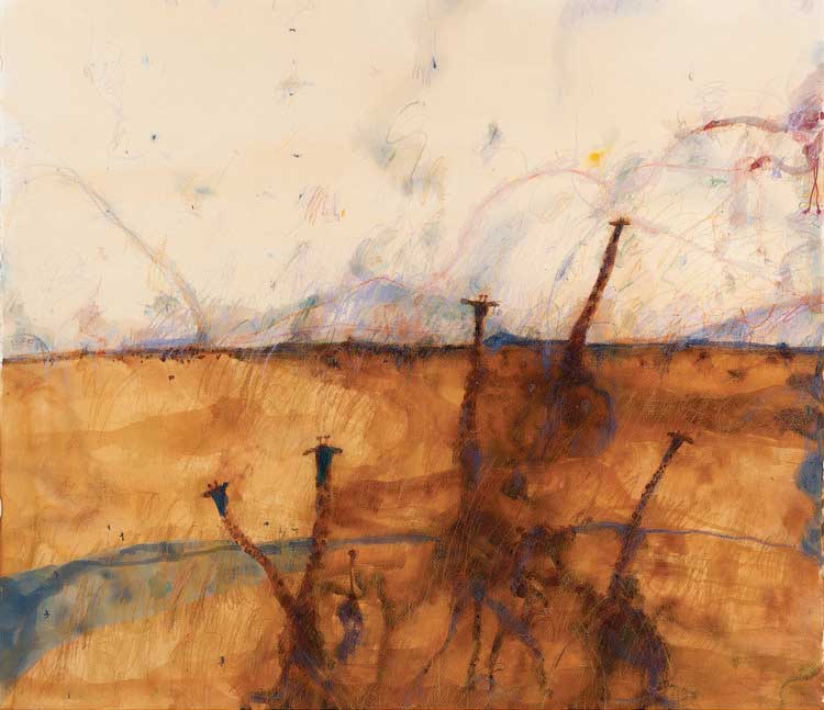 Mt Kenya by John Olsen at Olsen Gallery