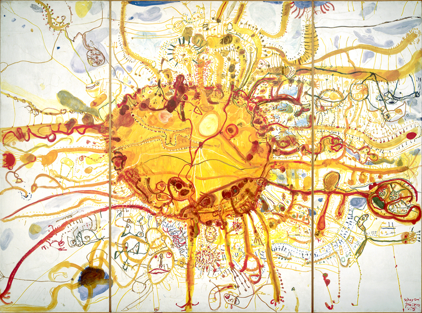 Squid with its own ink by John Olsen at Olsen Gallery