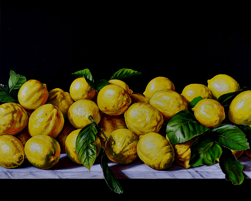 Still Life with Lemons II by Chris Beaumont at Olsen Gallery