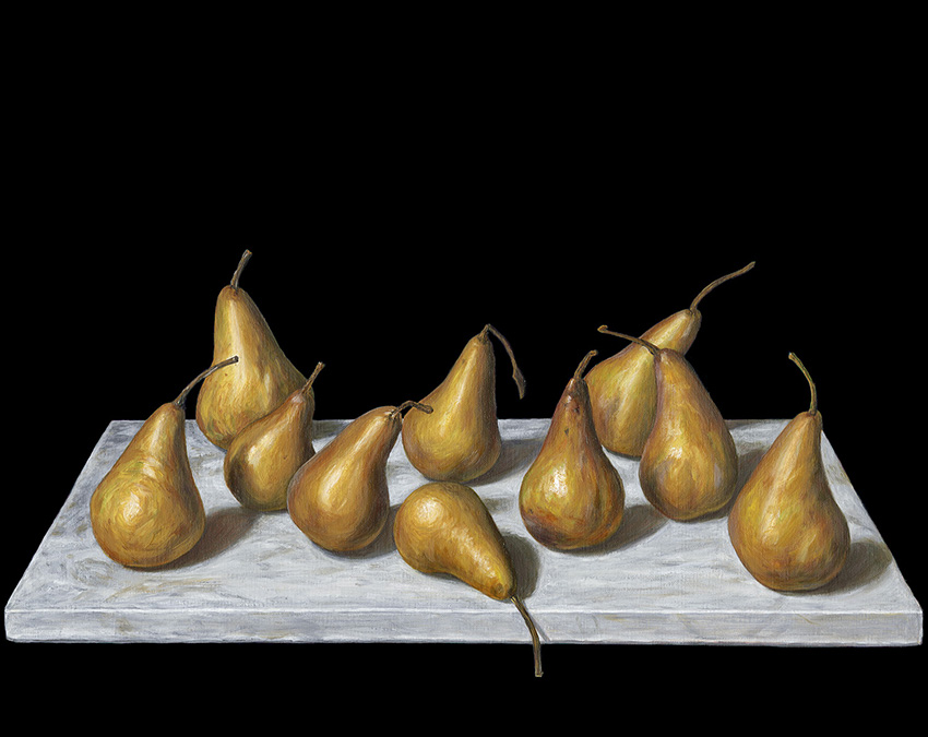 Still life with Beurre Bosc Pears Beaumont