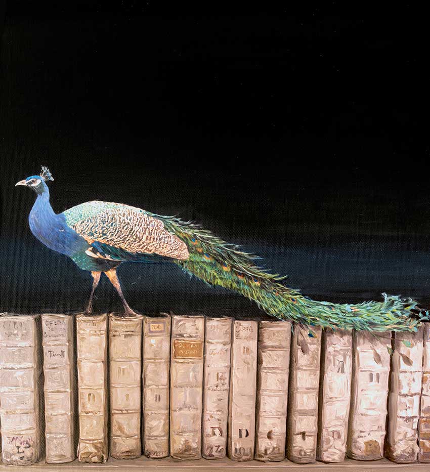 Books + Bird by James McGrath at Olsen Gallery