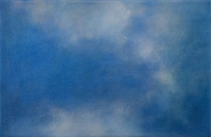 Etude de nuage - le bleu et le rose by Jennifer Keeler-Milne at Olsen Gallery