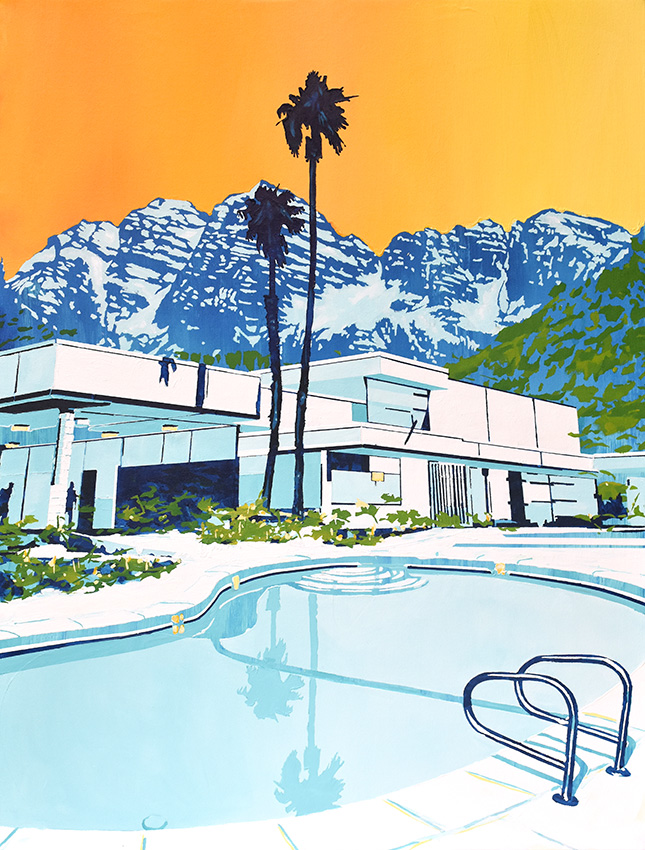 Mountain + Pool by Paul Davies at Olsen Gallery