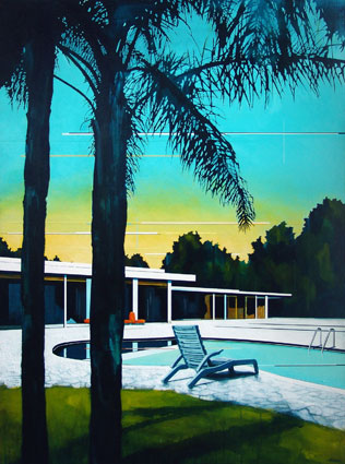 Centenary Pool Landscape, Brisbane by Paul Davies at Olsen Gallery
