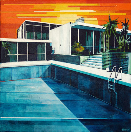 Night Pool Copy by Paul Davies at Olsen Gallery
