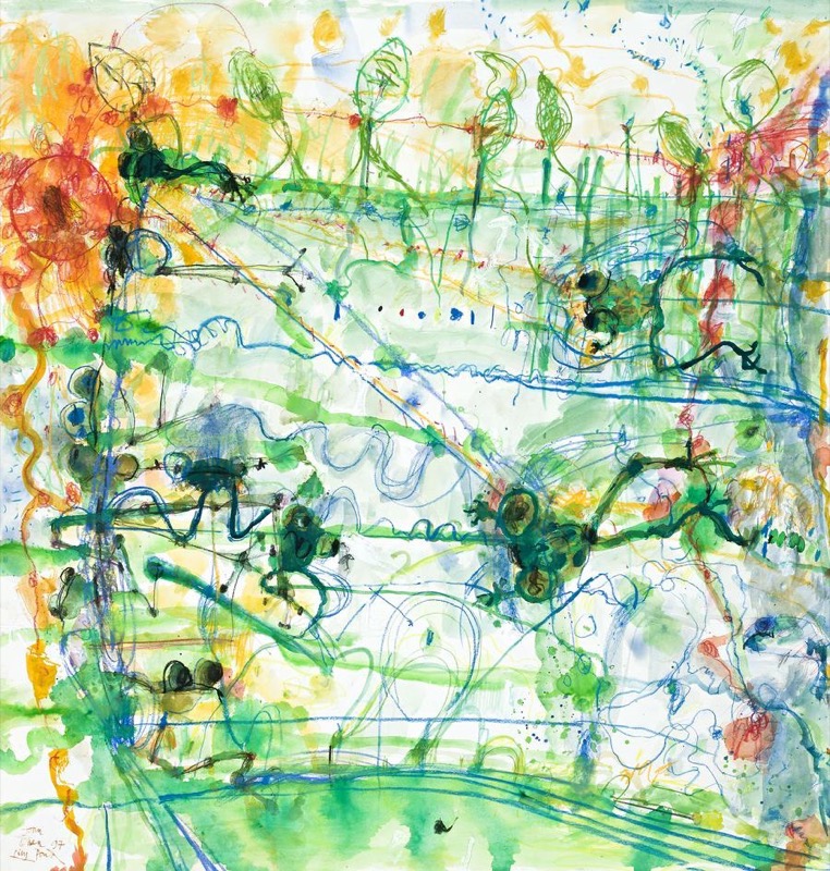 Morning Sun and Lily Pond by John Olsen