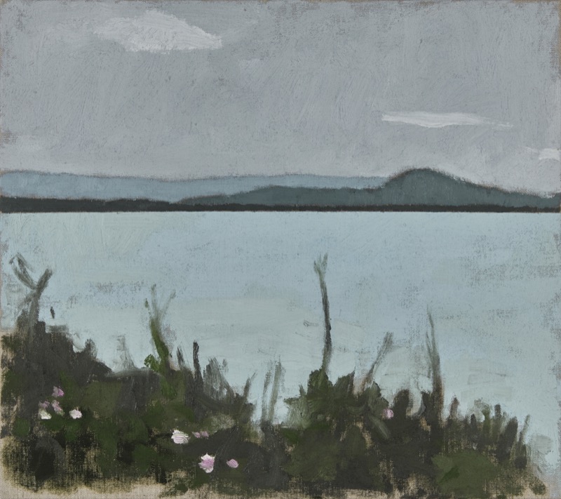 Bowen Island with cloud by Janis Clarke at Olsen Gallery