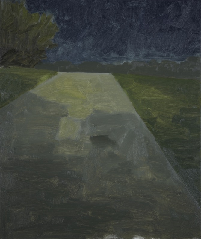 The path at dusk by Janis Clarke at Olsen Gallery