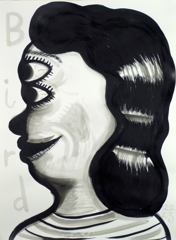 Head of a woman by Stephen Bird