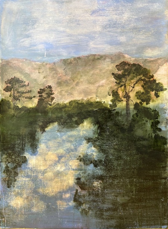 River and Escarpment by Tim Summerton
