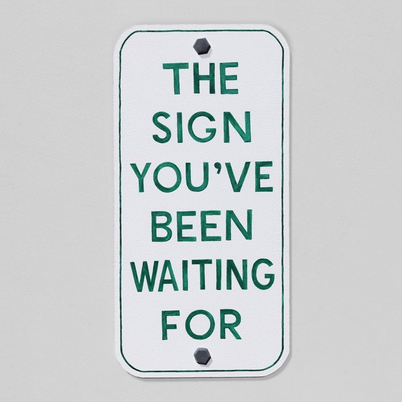 It's Easy to Miss the Signs (Green) by Kenny Pittock at Olsen Gallery