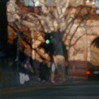 Distant Lights, Darling St. Balmain by Fiona Greenhill at Olsen Gallery