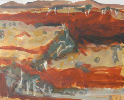 West MacDonnell Ranges by Jo Bertini at Olsen Gallery