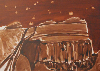 Night Desert III by Jo Bertini at Olsen Gallery