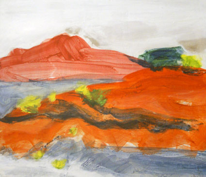 Widows Waterhole Evening II, Simpson Desert by Jo Bertini at Olsen Gallery