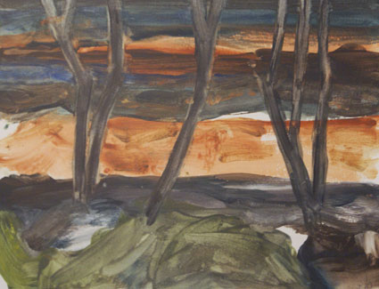Andado Station Evening, Simpson Desert North by Jo Bertini at Olsen Gallery