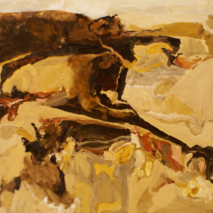 Burnt Landscape in the Saplings, Hill End by Luke Sciberras at Olsen Gallery