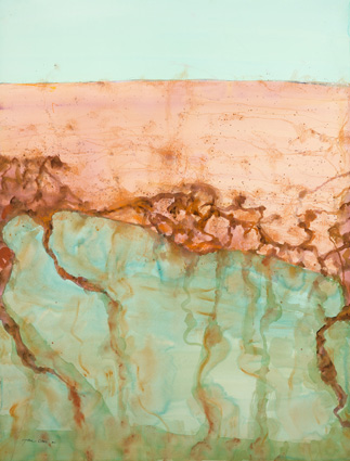 Lake Eyre - The Desert Sea VII by John Olsen at Olsen Gallery