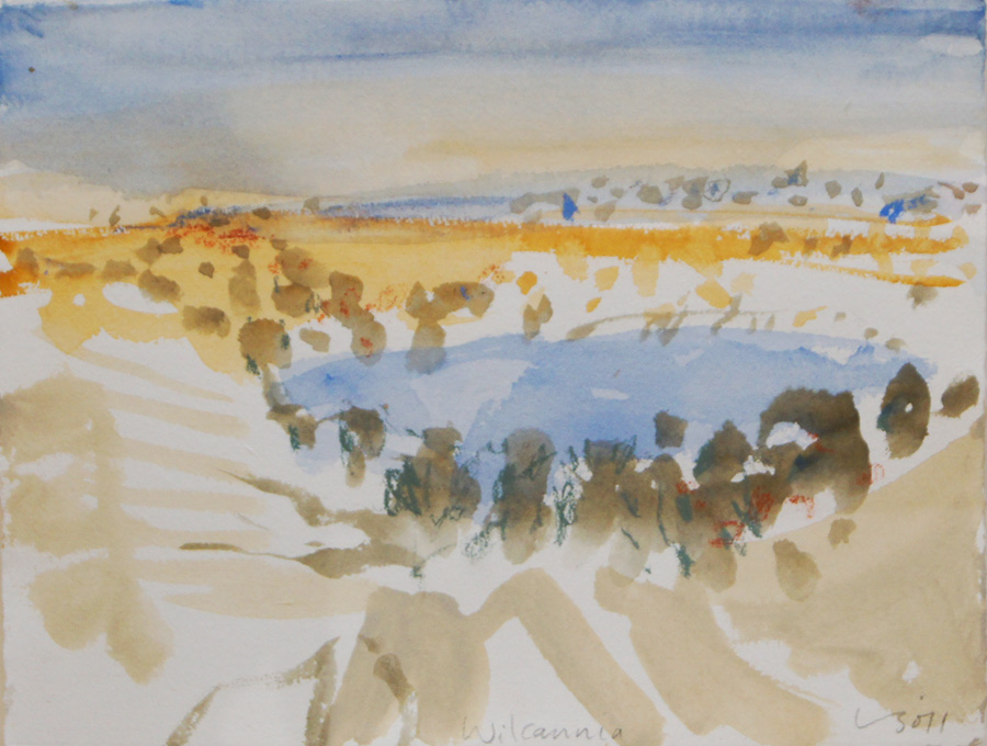 Sand dunes, Wilcannia (1) by Luke Sciberras at Olsen Gallery