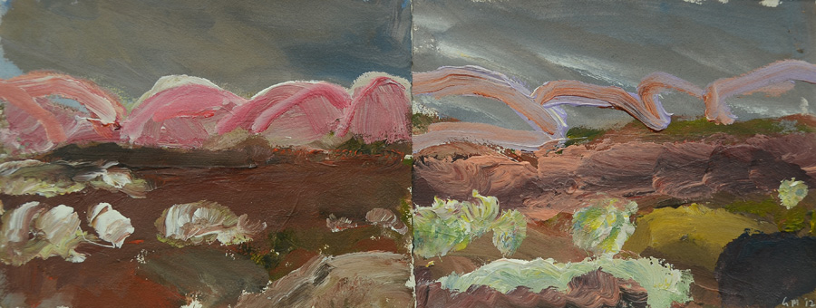 Two Views, West MacDonnell Ranges Maestri