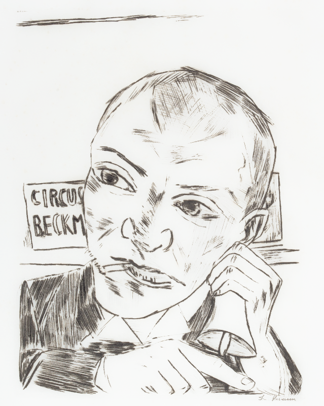 Artwork: Der Ausrufer Selbstbildnis (The Barker self portrait)