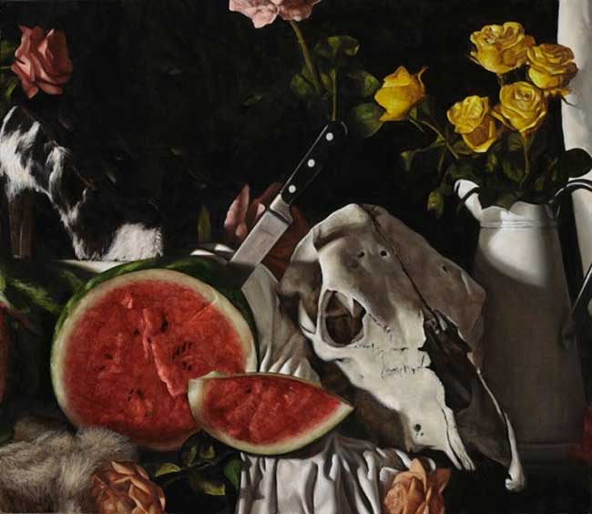 Artwork: Melons and Knife
