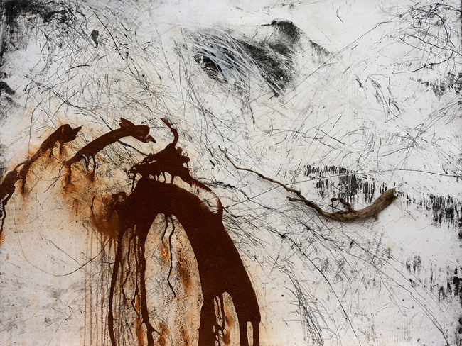 Artwork: Saddle of a mountain pass