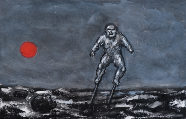 Artwork: Drawing 2013 red sun