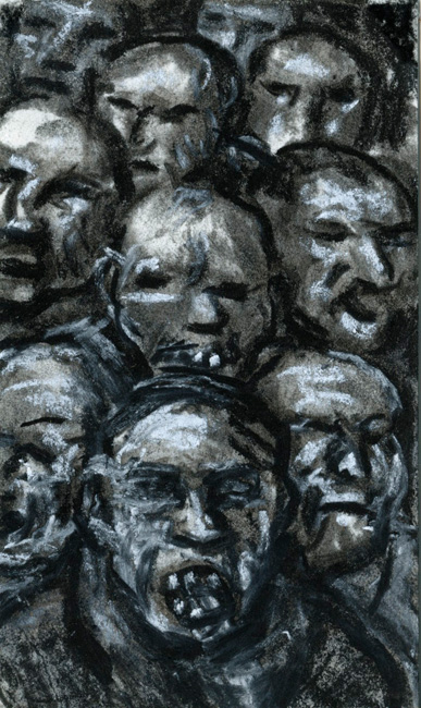 Artwork: Drawing 2013 group of heads