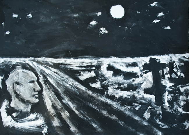 Artwork: Drawing c1995 head and sun