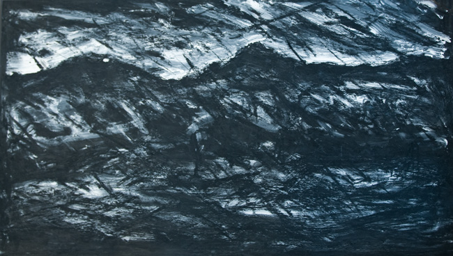 Artwork: Drawing 1994 landscape in rain