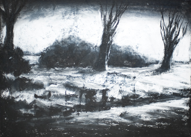 Artwork: Drawing c1995 three trees