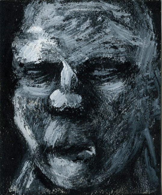 Artwork: Drawing 2010 grey head
